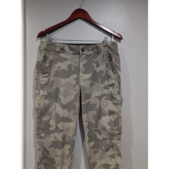 Prana Sky Canyon Jogger Pant Women’s Camo Hiking Outdoors Green Size 8 Nylon - Picture 7 of 16